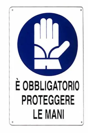 Cartello Protezione Mani 20X 30 Alluminio Acquista Ora