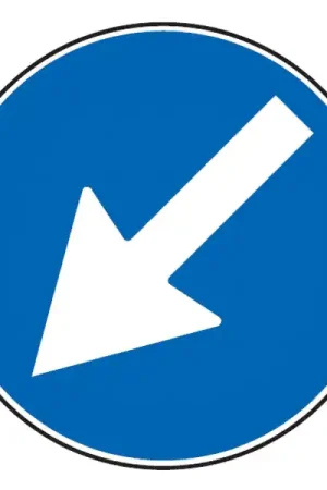 Cartello Stradale Passaggio Obbligato Sx/Dx Scelto Dai Clienti