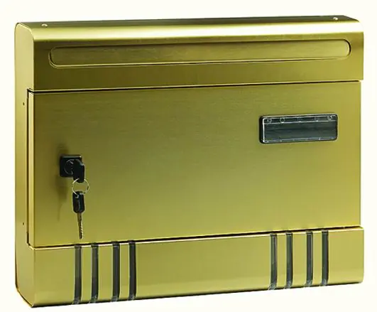 Cassetta per Lettere Blinky Alex-Maxi Bronzata 36,5X6X29H Spedizione Mondiale