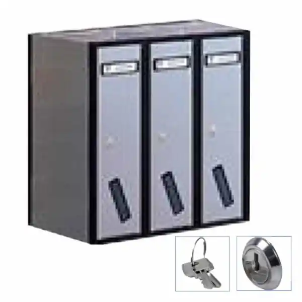 Prezzo Ridotto Casellario Vert 3P All Silver 31-503 Silmec
