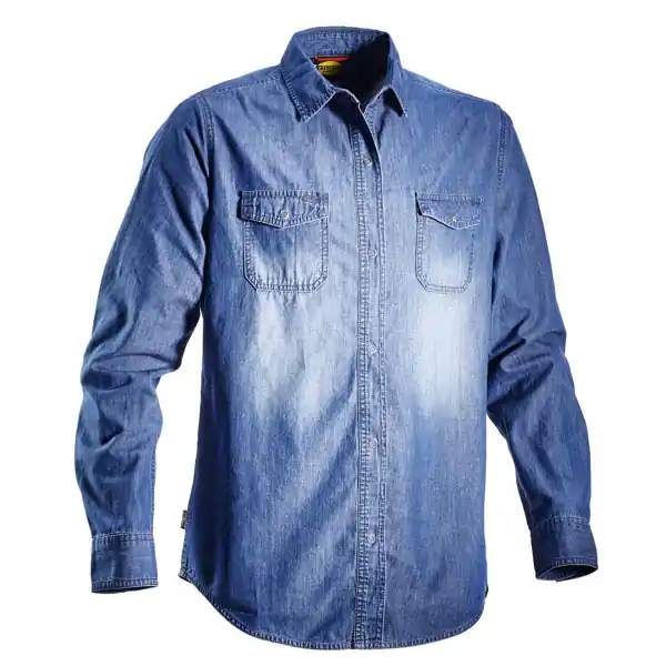 Spedizione Gratuita Camicia Blu L Shirt Denim Diadora