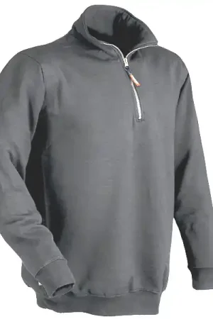 Offerta Lampo Felpa Zip Corta Grigio M Verena Issa