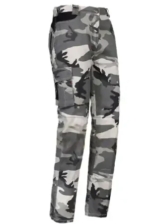 Autentico Pantalone Cotone Grigio XL Mimetico Issa