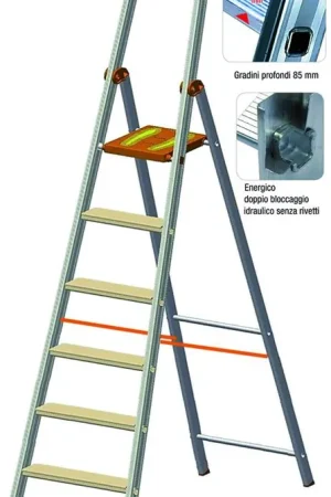 Autentico Scala Facal Piu+Su Sez.24X50 Gradini 6
