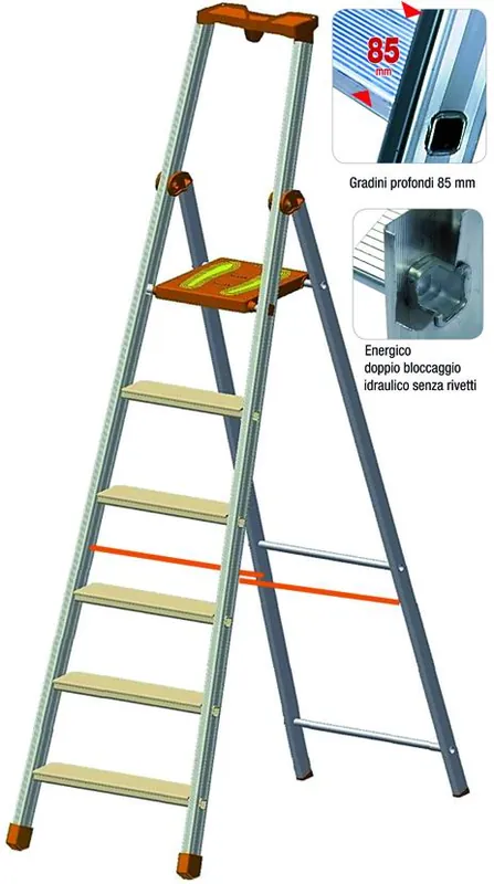 Lusso Scala Facal Piu+Su Sez.24X50 Gradini 7