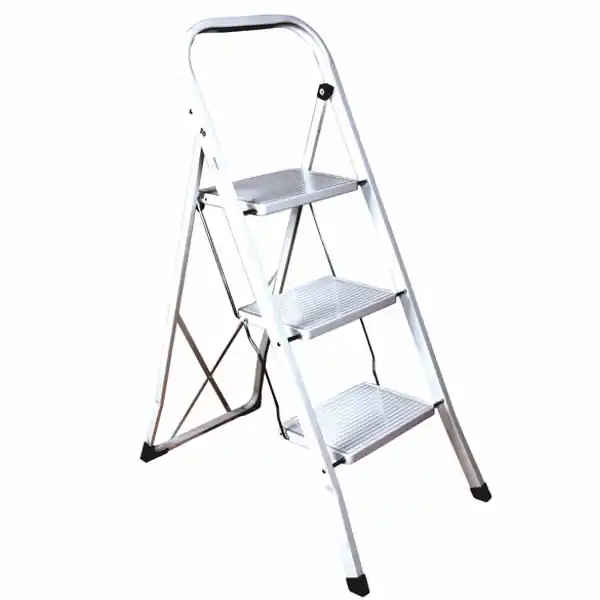 Popolare Sgabello Acciaio Thin Gradini 3 Larghi Xtra 00666
