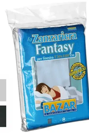 Zanzariera Velcro Fantasy 150X250 Nera Medal Popolare