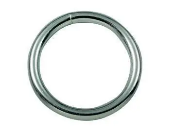 Anelli Saldati Zincocromati Pezzi 100 Filo Mm. 5 Foro Mm.35 Affare