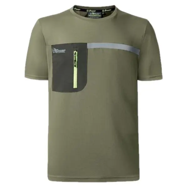 Maglietta T-Shirt Burnt Olive M Christal Upower Promo Stagionale