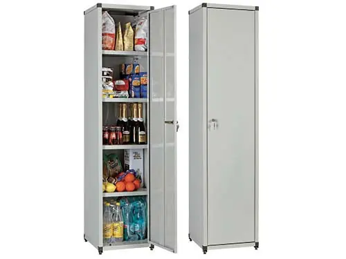 Armadio 4 Piani Componibile in Metallo Tuttopiani 43x44x183 cm Quantità Limitata