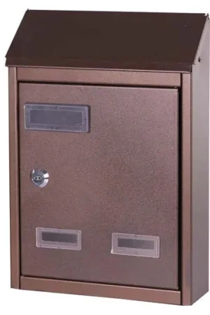 Cassetta Postale in Ferro Battuto Nero/Rame 23x9xH29 cm Offerta