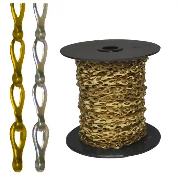 Nuova Collezione Catena Piatta Tranciata Ott.Crom.Mm 0,35 M 25 Aref
