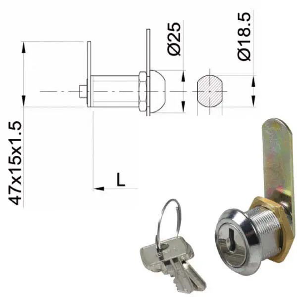 Cilindro Levetta Mm 25 Ibfm Professionale