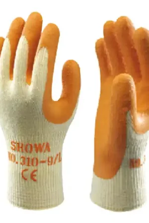 Guanti Lattice 310 Arancio 9 Showa Fatto A Mano