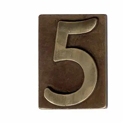 Solo Oggi Numero Civico Ottone Bronzato 4 60X80
