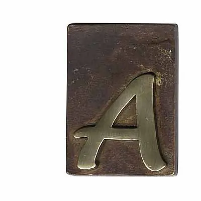 Lettera Civica Ottone Bronzato B 60X80 Più Venduto