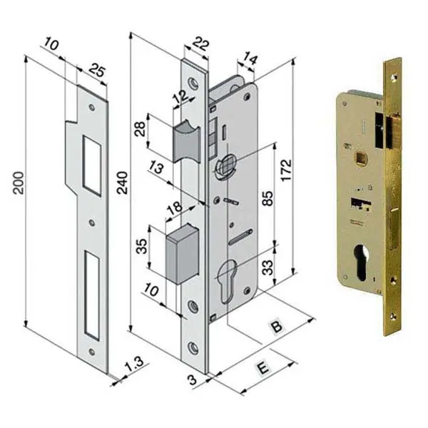 Serratura Inf.Legno 015.70.00.0 Welka Ordina Subito