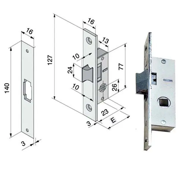 Serratura Inf.All 113.15.01.0 Welka Quantità Limitata