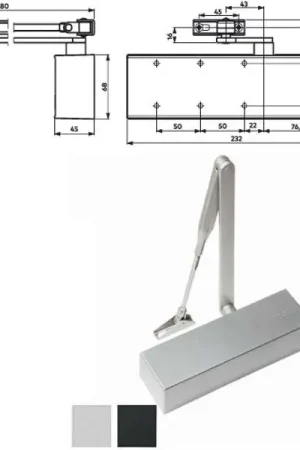 Bestseller Chiudiporta Aerodinamico Nero Ts 71 Dorma