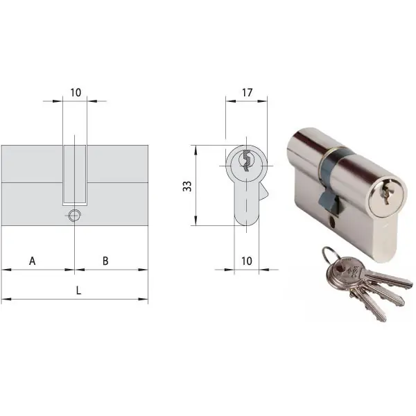 Cilindro Inf. 79,0-29,5-49,5 Ka N0G300-17-0 Cisa Must-Have