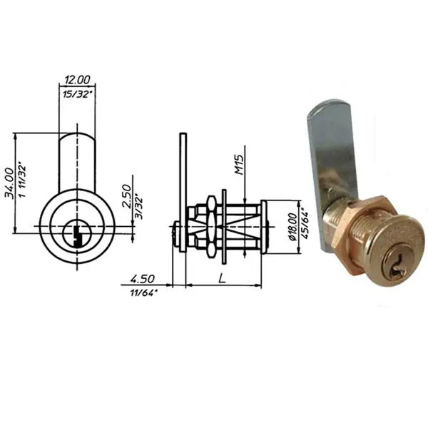 Cilindro Levetta Mm 16 2151 Meroni Top Qualità