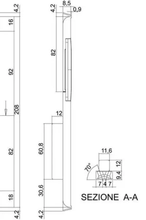 Di Marca Incontro Serrature Sicurtop Mm 18X208 W11692 Agb