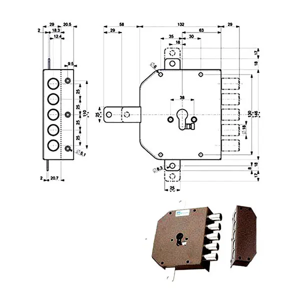 Più Venduto Serratura Sic.Quintupl.Dx 38640 Mottura