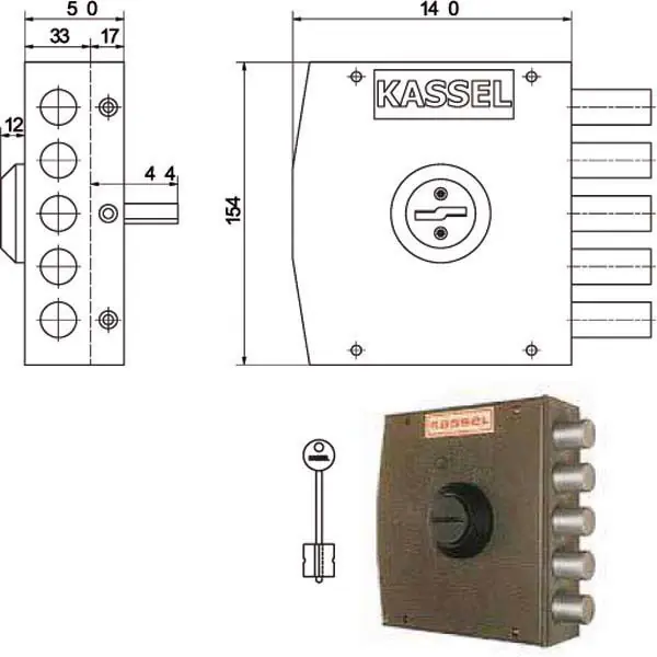 Serratura Sic.Semplice Dx Dm 1101 Kassel Occasione