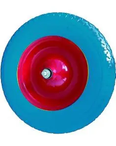 Spedizione Mondiale Ruote per carriola Vigor, cuscinetto perno 17, schiuma