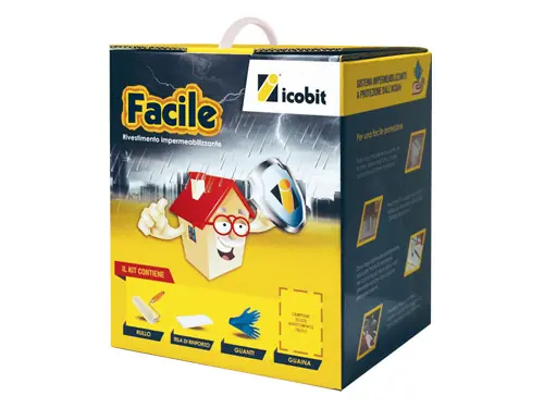 Prezzo Ridotto Kit impermeabilizzante Facile Icobit 3 kg – Guaina liquida grigia, Accessori inclusi