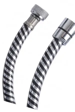 Affare Flessibile Docce Pvc Silver Nero/Cromo 150