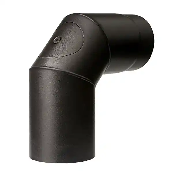 Gomito Acciaio 90° 15 Nero Ispez. 2Mm Aeternum Ala Soddisfatti O Rimborsati