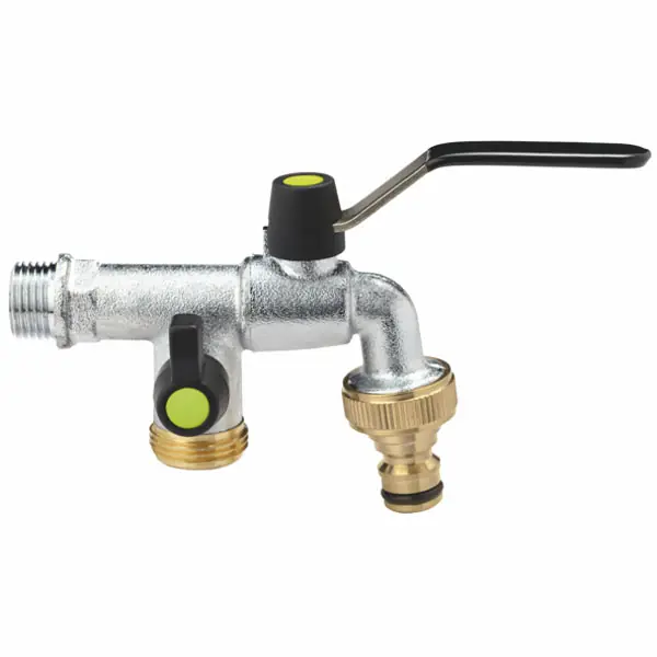 Rubinetto Ottone Sfera 1/2" Presa 455B Aquatech Fatto A Mano