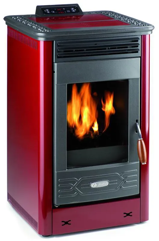 Offerta Limitata Stufa a Pellet Olimpia Splendid Dafne 65 5,5 Kw Bordeaux