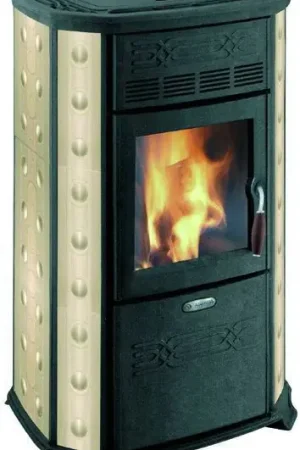 Sconto Stufa a Pellet Olimpia Splendid Sfera 647/749 11 Kw Beige