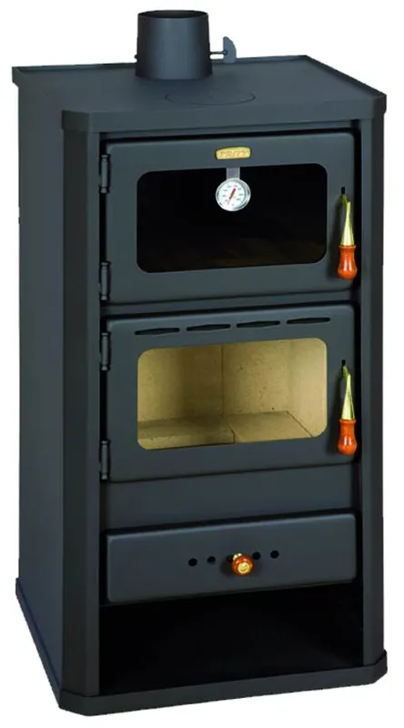 Stufa Acciaio Firenze con Forno Antracite Novità