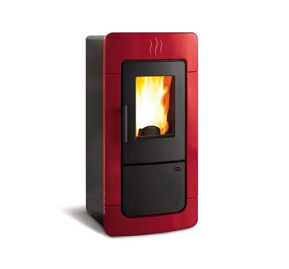 TermoStufa a Pellet Nordica Extraflame Diadema Acs Idro 28.4 Kw Bordeaux Mod. 1276852 Prezzo Basso
