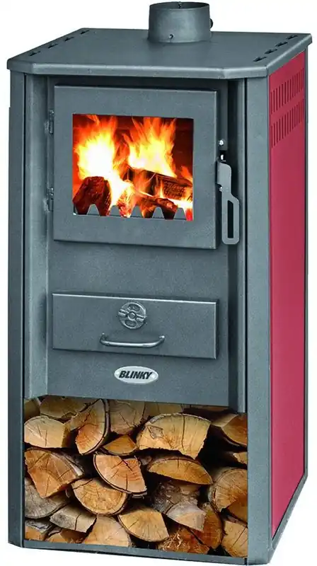 Di Marca Stufa Acciaio Atene S Porta Vetro Rosso