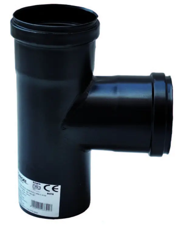 Raccordo a T 90° D.100Mm Riduzione 80Mm Europrofil Prezzo Di Fabbrica