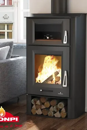 Stufa a Legna con Forno 560x387h1050 Tudela 13 KW Bronpi Solo Oggi