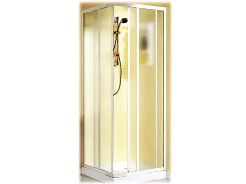 Box Doccia Angolare Regolabile in Alluminio e PVC Apertura Scorrevole Promo Stagionale