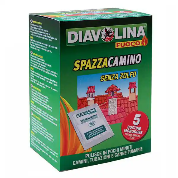 Scelto Dai Clienti Pulitore Spazzacamino Pz 5 Diavolina