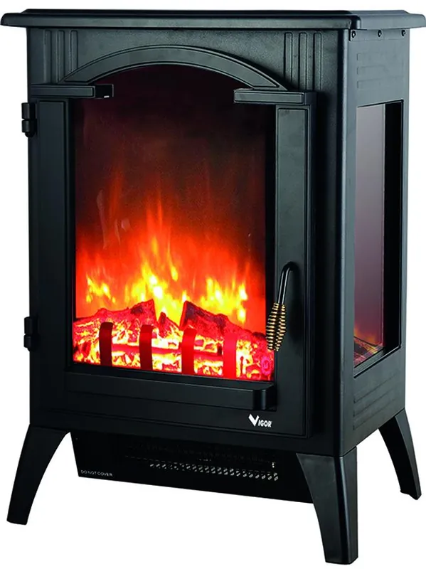 Stufa elettriche Vigor, vatra caminetto, 2000 watt Solo Oggi