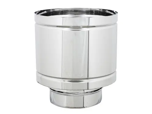 Fumaiolo a botte inox Ø13 cm – Acciaio AISI 304 – Protezione da pioggia e vento Prezzo Ridotto