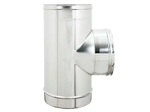 Spedizione Espresso Raccordo a T inox F.F.M. Ø15 cm – Acciaio AISI 304 – Espulsione fumi stufe e caldaie
