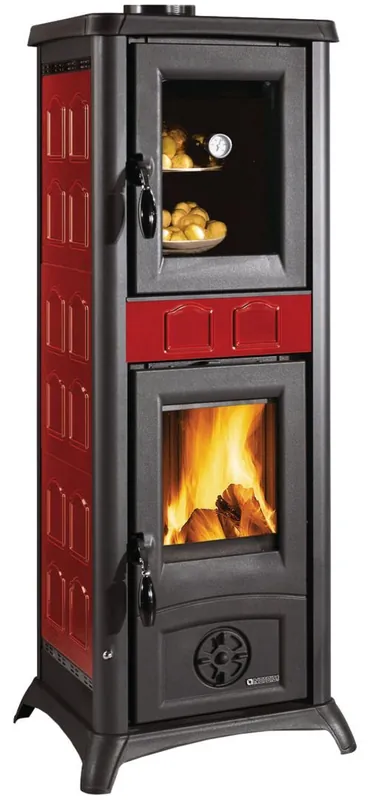Occasione Imperdibile Stufa a legna Gemma Forno Bordeaux – 7,3 kW – Forno 19L – La Nordica – Riscaldamento e cottura in st