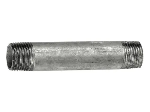 Barilotto zincato doppia filettatura 1"x250 mm per impianti idraulici Reso Gratuito