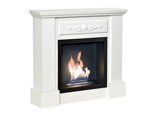 Must-Have Camino a bioetanolo Versailles – 2,5 kW – design classico in MDF bianco