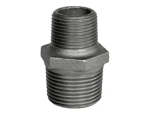 Nipplo ridotto acciaio trafilato zincato 3/8"-1/2" per impianti idraulici Alta Qualità