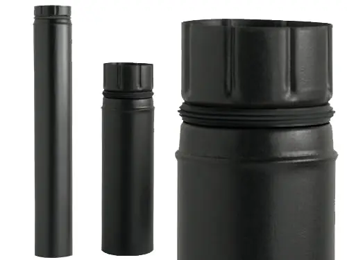 Occasione Tubo ALA ECO Pellet Ø10 cm H100 cm nero opaco con guarnizione – A.L.A.